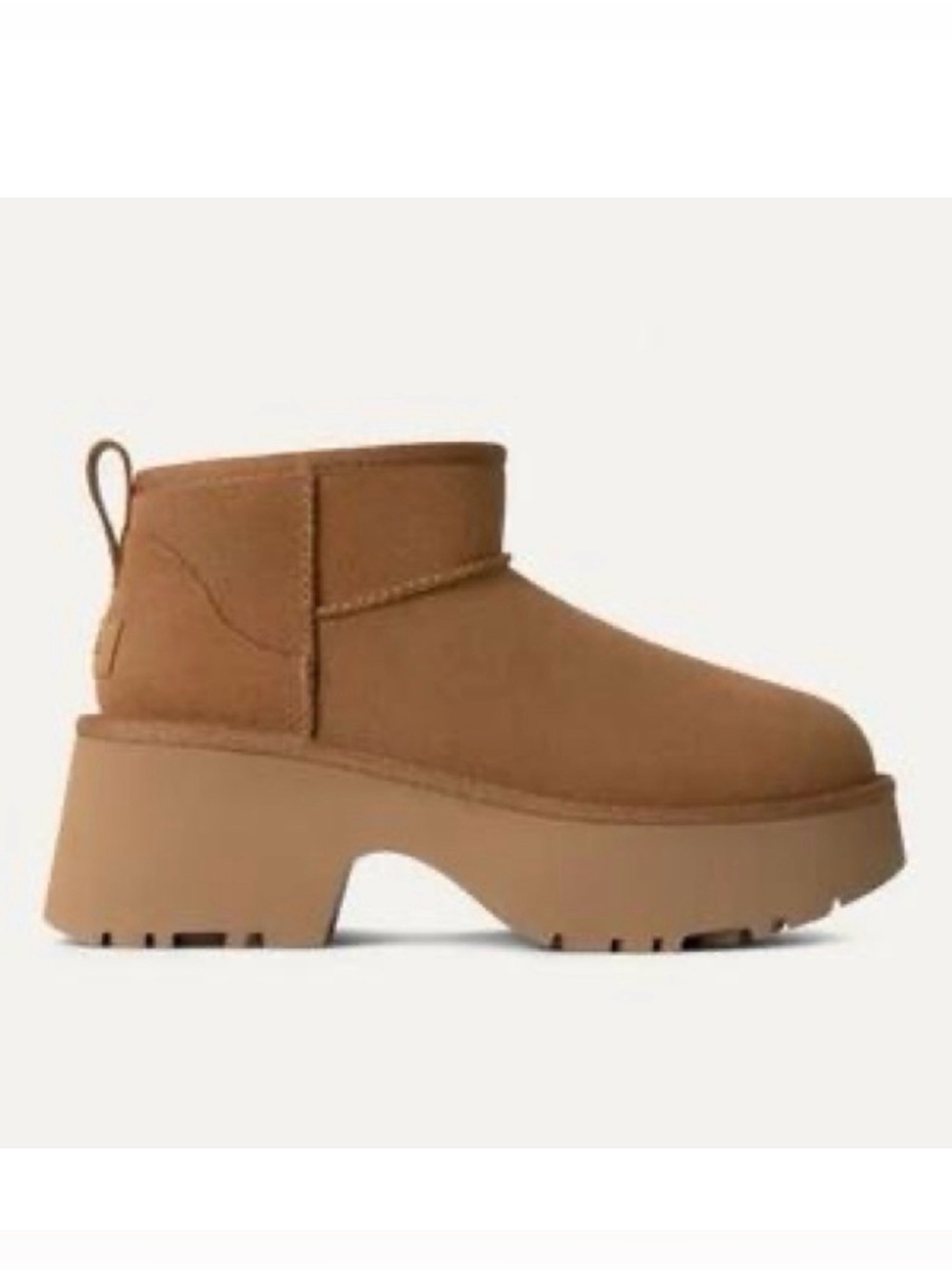 UGG Classic Ultra Mini New Heights Chestnut Women’s Boots Size 10 NWT